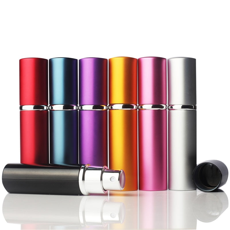 1pcs 5ml Mini Refillable Perfume Atomizer 5ml Travel Spray Parfum Bottle 5CC Aluminum Perfume Bottle