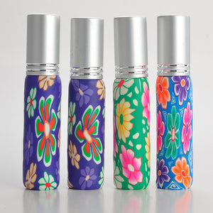 10pcs/lot 10ML Portable Colorful Glass Perfume Bottle With Atomizer Empty Parfum Case With Spray For Trave