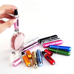 5ml Mini Refillable Empty Atomizer Perfume Bottle Scent Pump Spray Case Travel Parfum Cosmetic Containers Airless Pump