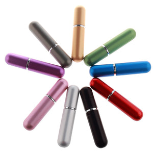 Classic Style 5ML Portable Refillable Glass Perfume Bottle With Aluminum Sprayer Empty Cosmetic Parfum For Traveler