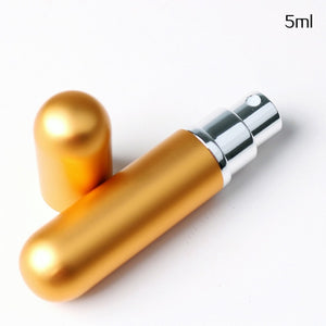 Classic Style 5ML Portable Refillable Glass Perfume Bottle With Aluminum Sprayer Empty Cosmetic Parfum For Traveler
