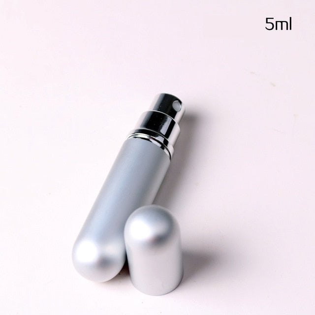 Classic Style 5ML Portable Refillable Glass Perfume Bottle With Aluminum Sprayer Empty Cosmetic Parfum For Traveler