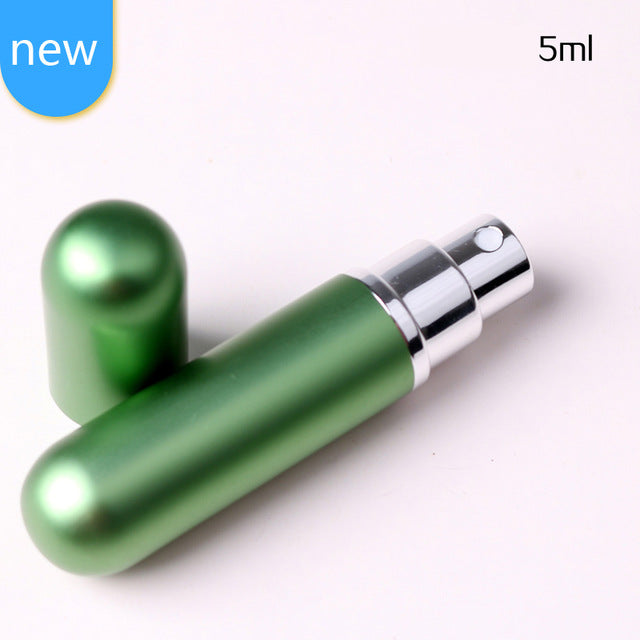 Classic Style 5ML Portable Refillable Glass Perfume Bottle With Aluminum Sprayer Empty Cosmetic Parfum For Traveler