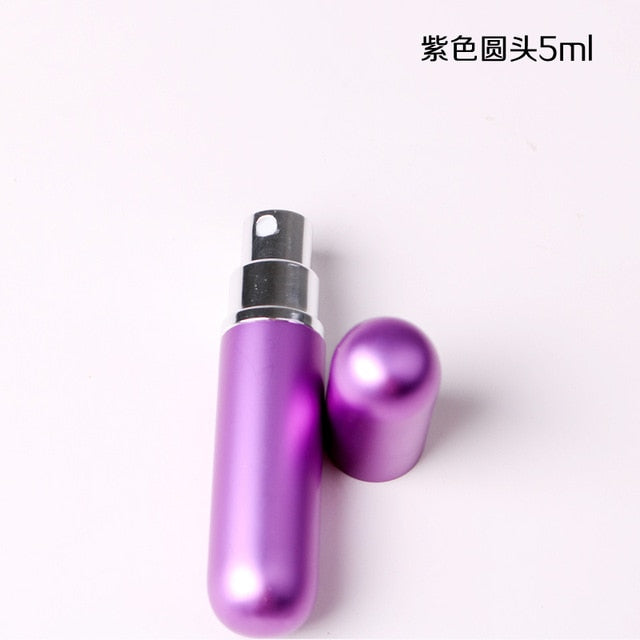 Classic Style 5ML Portable Refillable Glass Perfume Bottle With Aluminum Sprayer Empty Cosmetic Parfum For Traveler