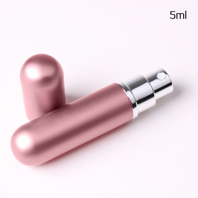Classic Style 5ML Portable Refillable Glass Perfume Bottle With Aluminum Sprayer Empty Cosmetic Parfum For Traveler